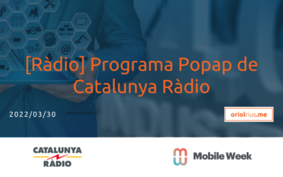 2022-03-30 [Ràdio] Programa Popap de Catalunya Ràdio